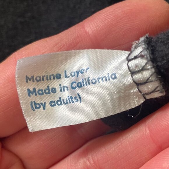 Marine Layer Afternoon Full Zip Hoodie, Women's Small, Black - Picture 7 of 8